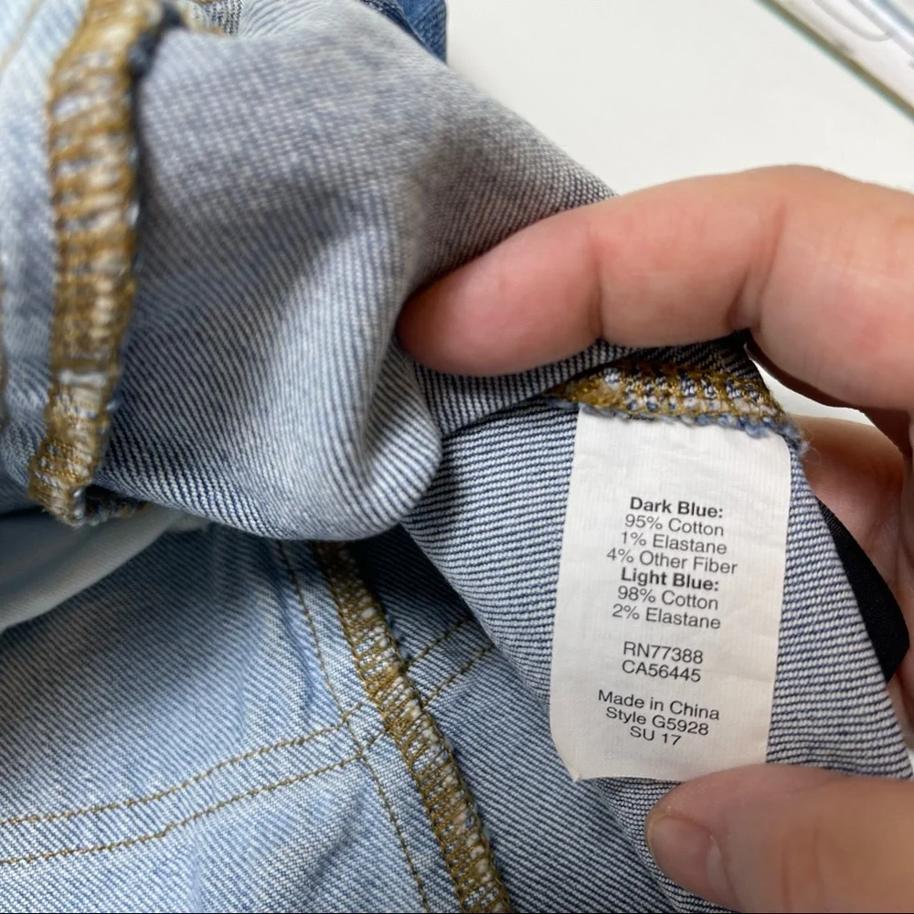 Madewell Pieced McCarren A-Line Denim 2-Tone Jean Skirt Size 29
